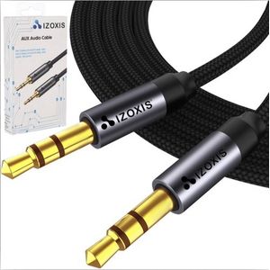 Aux kabel - 3.5 meter - 3.5 mm - Aux Bluetooth Auto - Aux Kabel Auto - Aux Bluetooth - Jack Kabel