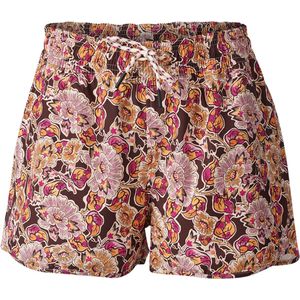 Brunotti Toluca-Sakai Dames Zwem Short - Zwembroek - Bruin, Oranje, Roze - S