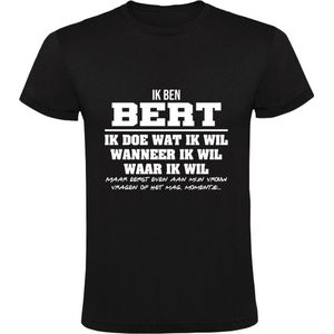 Bert Heren t-shirt | verjaardagkado | verjaardag kado | grappig | jarig | cadeau | Zwart
