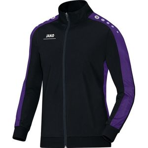 Jako - Polyester jacket Striker Senior - Sportvesten Heren Zwart - XXXL - zwart/paars