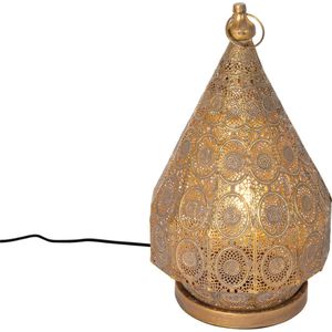 QAZQA mowgli - Oosterse Tafellamp - 1 lichts - H 43 cm - Goud - Woonkamers-sSlaapkamers-sKeuken