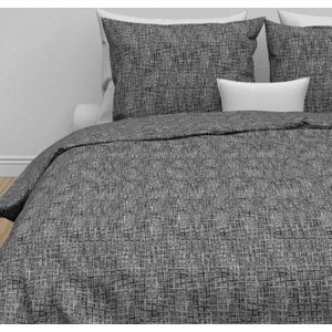 Zohome Blitz Dekbedovertrek - Tweepersoons - Flanel - 200x200-220cm - Taupe