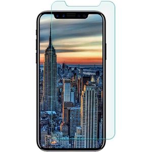 Case2go - Screenprotector voor Apple iPhone X - Tempered Glass - Case Friendly - Transparant