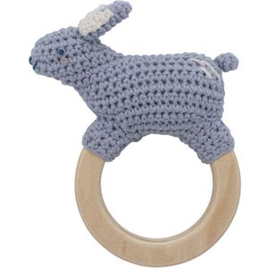 Sebra-Crochet rattle on ring - Bluebell the bunny - dreamy-Rammelaar