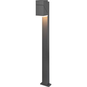 LED Tuinverlichting - Staande Buitenlamp - Torna Avirma - 7W - Warm Wit 3000K - Rechthoek - Mat Antraciet - Aluminium - 100cm