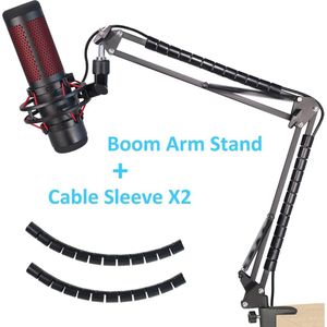 professional microphone arm - QuadCast Boom Arm Stand / microfoonhouder, microphone arm standard adjustable microphone stand - Microfoonstandaard