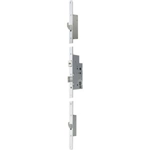 Nemef 3-puntsluiting 5040, cilinderbediend, doornmaat 55mm, voorplaat afgerond 20x2090mm, SKG***, PC72