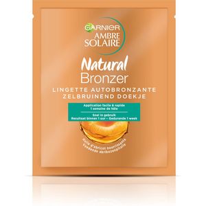 Garnier Ambre Solaire Natural Bronzer Zelfbruinende Lichaamsdoekjes - 2 x 5,6 ml - Zelfbruinende doekjes