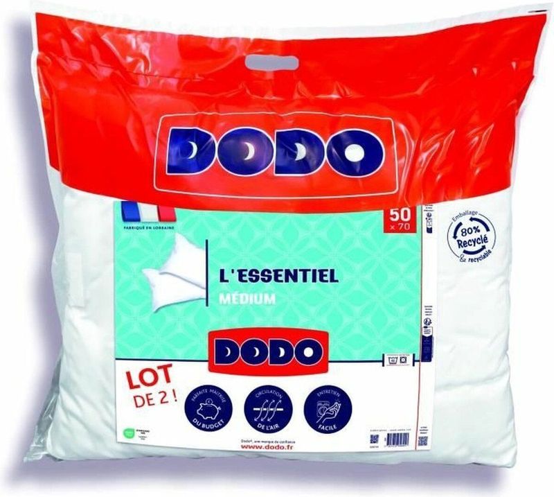DODO Set van 2 middelgrote kussens - DE ESSENTIËLE - 50x70 cm - 100% polyester