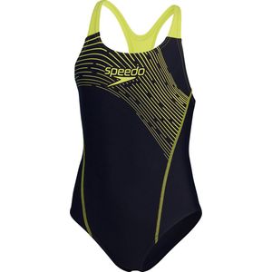 Speedo Medley Logo Medalist Marine/Geel Sportbadpak - Maat 140