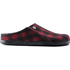 Birkenstock Zermatt Shearling Pantoffels Plaid Red Wolvilt Regular-fit - Maat 40