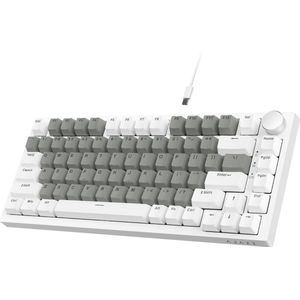 Compact 75% Mechanisch Gamingtoetsenbord met Volumeregelknop en Hot-Swappable Design