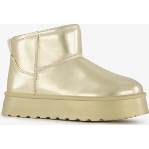 Blue Box gevoerde meisjes boots metallic goud - Maat 34 - Uitneembare zool