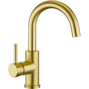 Draaibare keukenkraan - mengkraan voor keuken en badkamer - goud
