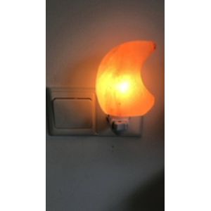 LED Nachtlampje - Zoutlamp - Himalaya Zoutlamp - Maan met LED lampje