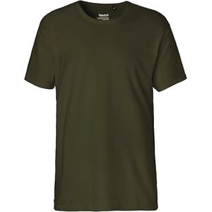 Men´s Interlock T-Shirt met ronde hals Military - XL