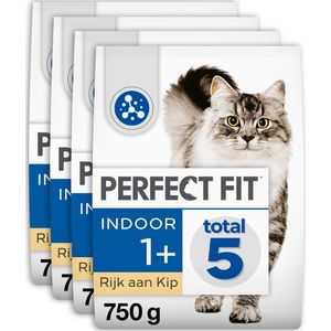 Perfect Fit - Adult - Indoor - Kattenbrokken - Kip - 4x750g