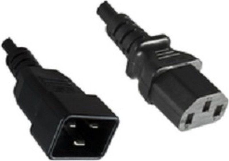 Microconnect C13/C20, 2 m Zwart C13 stekker C20 stekker