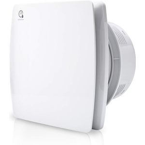 Badkamerventilator met vochtsensor, stil en energiezuinig ventilatiesysteem voor badkamer en toilet