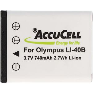 AccuCell-batterij geschikt voor Rollei DS5370, Traveler DS-5370