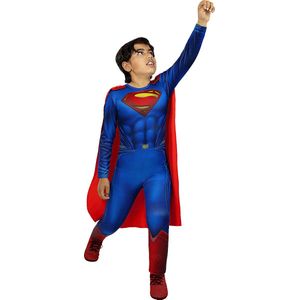 FUNIDELIA Superman Kostuum Kind - Justice League - 7-9 jaar (134-146 cm)
