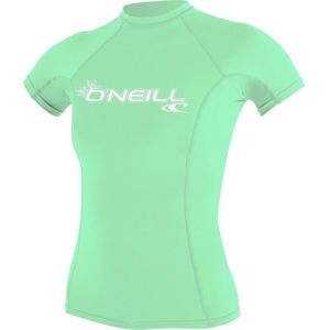O'Neill - UV-shirt voor dames met korte mouwen - Basic Rash - Aqua - maat L