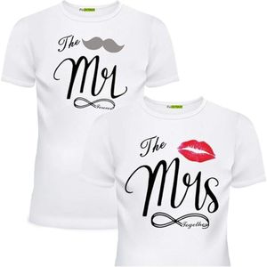 Bijpassende shirts voor koppels hem en haar man vrouw 3XL/XL