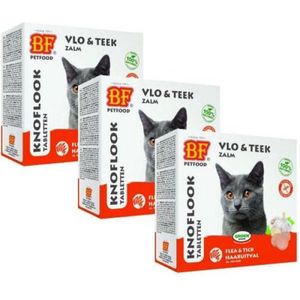 Biofood kattensnoepjes bij vlo zalm 3x 100 st