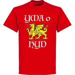 Wales YMA O Hyd T-Shirt - Rood - S