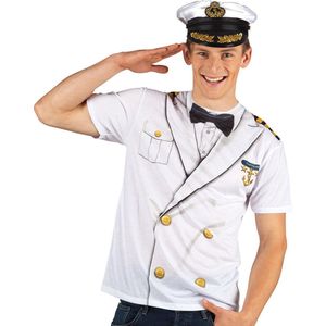 Boland - Fotorealistisch shirt Captain - Multi - L - Volwassenen - Kapitein