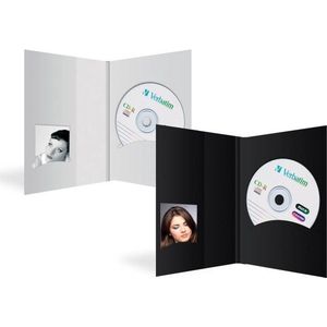 1x100 Daiber portrait folders w. CD archieve 10x15 white