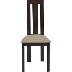 Vente-unique Set van 2 stoelen DOMINGO - Massief beuken - Wengé