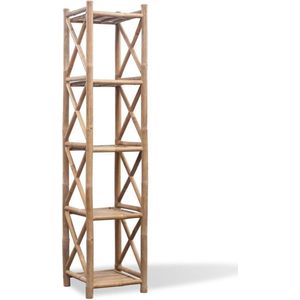 vidaXL - Rek 5-laags - Bamboe - Natuurlijk - Compact
