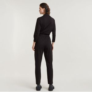 Jumpsuit - Shirt - Zwart - 100% Biologisch Katoen - Regular Fit