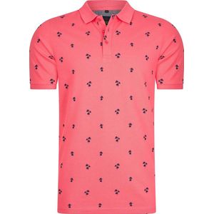 Mario Russo Polo Palm Tree Coral L