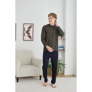 heren Pyjama Set / Huispak Robin /Olijfgroen / maat 4XL