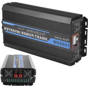 Power Converter Transformator Zuivere Sinus Spanning Digitale Display Inverter 10000 W 12 V naar 220 V-240 V - Voor Auto en Camper. .
