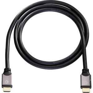 Oehlbach 92458 HDMI-kabel HDMI Aansluitkabel HDMI-A-stekker, HDMI-A-stekker 10.00 m Zwart Audio Return Channel (ARC), V