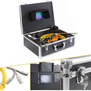 AREBOS Inspectiecamera - Endoscoop Inspectie Camera - Endoscoop Camera - Riool Camera - 7 inch kleuren TFT-monitor - 30m Kabellengte