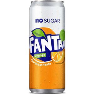 Fanta Zero Orange sleekcan 24x330 ml NL