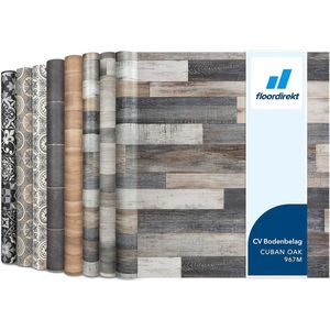 FLOORDIREKT PVC-Vloeren - Cuban Oak 967M - Vinyl Vloeren - Houtlook - Dikte 2,8 mm - 100 x 250 cm
