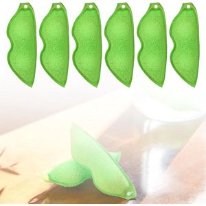 Magic Beans Bottle Cleaner Spons - 6 stuks waterflessponzen voor verschillende kaliber flessen met sleutelkoord Sponzen schoonmaak