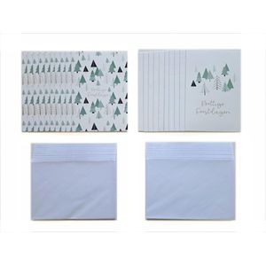 Luxe Kerstkaarten – 20 Stuks - Prettige Feestdagen – 11.5 x 16.5 cm – K-200