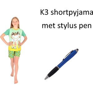 K3 Short Pyjama - Shortama - Lemons Unisex. Maat 134/140 cm - 9/10 jaar met Stylus Pen.