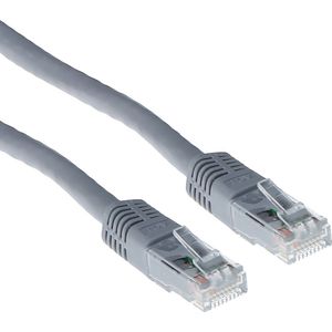 ACT Grijze 15 meter U/UTP CAT6 UTP kabel met RJ45 connectoren IB8015