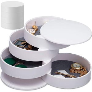 SIEPS Sieradendoos - Sieradenhouder - Juwelendoos - Voor Volwassenen en Kinderen - Organizer - Wit