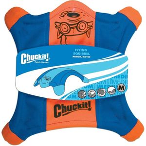 Chuckit! Flying Squirrel - Hondenspeelgoed - Hondenspeeltje - Frisbee - Drijvend - Ø35 cm - Blauw/Oranje