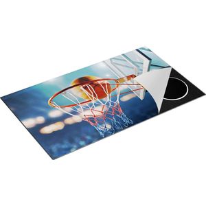 Chefcare Inductie Beschermer Basketbal in Ring - Hoepel - Bord - 90x50 cm - Afdekplaat Inductie - Kookplaat Beschermer - Inductie Mat