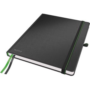 Leitz Complete Notitieboek iPad Formaat met Hardcover - Gelijnd - met Elastische Sluiting - Zwart