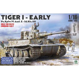 1:16 Andys Hobby Headquarters 003 Tiger I - Early - Command or Early Plastic Modelbouwpakket